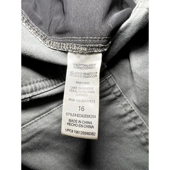 Democracy Ab technology green roll up cargo jeans womens 16 utility camping - Picture 5 of 9